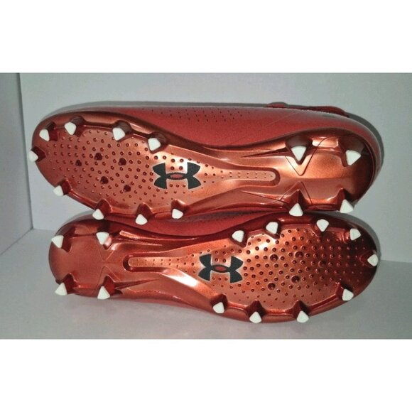 UNDER ARMOUR HIGHLIGHT 2 MC KNIT RED FOOTBALL CLEATS MEN\'S SIZE 12 NEW main image 9